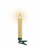KRINNER 74122 Kabellose Christbaumkerze Lumix, 10er Basis-Set elfenbein