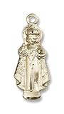 14kt Gold Infant of Prague Medal