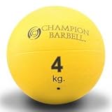 Athletic Connection Rubberized Medicine Ball-Yellow 8.8 lb, Medicine Balls, Fitness