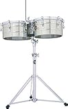 Latin Percussion LP257 - S Tito Puente Stainless Steel Timbales, 14 &acute; &acute; & 15 &acute; &acute; - B0002F4UEK