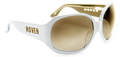 Click here to buy HOVEN FRANKIE 38-8109 WHITE-GOLD HANDMADE ACETATE FRAME BRONZE FADE LENS PLASTIC SUNGLASSES.