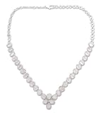 Moonstone necklace, 'Cascading Light' 1 W 16 L
