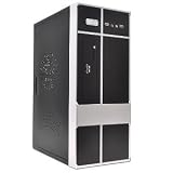 2-Bay micro-ATX Mini Tower Computer Case w/400W 20+4-pin Power Supply Unit (Black/Silver)