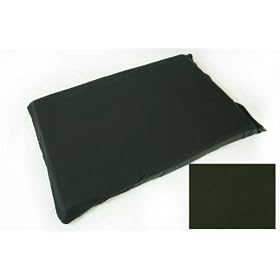 DELUXE EXTRA LARGE WATERPROOF DOG/PET BED BLACK FLEECE
