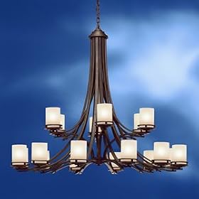 Kichler Lighting 1873OZ 18-Light Hendrik Incandescent Chandelier, Old Bronze