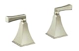 KOHLER T467-4V-2BZ Memoirs Stately Deck-Mount High-Flow Bath Valve Trim and Deco Lever Handles, Oil-