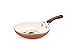 Trisha Yearwood Cottage Precious Metals 8 Inch Non-Stick Ceramic Fry Pan, Copper