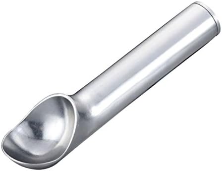 iScoop | Food Grade Non-Toxic Aluminum Antifreeze and Self-Defrost Ice Cream Scoop to Gently Glide Through the Hardest Dessert, Ergonomic Handle for Firm Grip, Sleek Silver