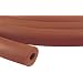 Thomas 1889 Gum Rubber Red Extruded Vacuum Tubing, 1-1/2" OD x 3/4" ID x 3/8" Wall Thick, 10' Length