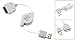 Cellet Apple iPod 20G, 40G, 40G Photo, 60G Photo, Mini iPod, Nano, 4th and 5th Generation Retractable Data Cable (USB)- retail packaging