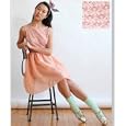 American Apparel Sleeveless Lace Chiffon Dress