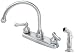 Tools & Hardware : Price Pfister 8H685SS Savannah Double-Handle Centerset Kitchen Faucet with Side Sprayer, Stainless Steel