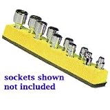 Mechanics Time Saver 483 - 1/4 in. Drive Universal Magnetic Yellow Socket Holder 5-14mm - Mechanic's Time Savers - 483