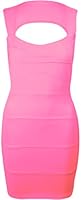 Womens Rib Bandage Sleeveless Top Dresses Ladies Ribbed Pleated Bodycon Stretch Dress 6 8 10 12 14
