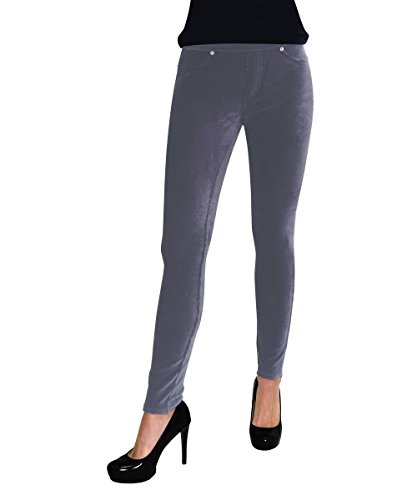 MeMoi Full Length Premium Thin Ribbed Corduroy Leggings