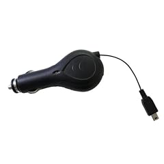 AR - KRS - KFZ AUTO Ladekabel Kabel Lader ausziehbar mit mini USB f�r Navigon 20 40 70 eays plus premium Anschlu� 5V 0,5 A kompatibel mit Medion Navigon Falk Becker TomTom Garmin NavGear