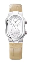 Philip Stein Teslar Womens Sand Alligator Strap Dual Time Watch 1-F-FSMOP-AS