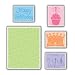 Sizzix Textured Impressions Embossing Folders 5/Pkg, Birthday #2