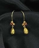 EXQUISITE 18K GOLD FACETED RUBY EARRINGS!~