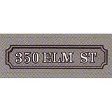 HAN-R222 rectangular long wall sign - raised letters by Hanover