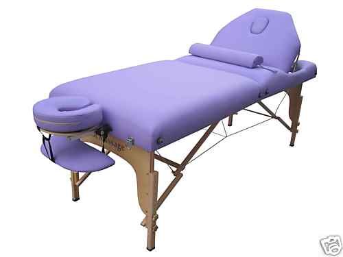 BestMassage 30 Purple Reiki Portable Massage Table Package(Includes FREE Carrying Case, Bolster, Adjustable Head Rest)