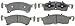 ACDelco 14D934C Advantage Ceramic Front Disc Brake Pad Set with Wear Sensor