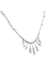 14k WHITE GOLD WOMENS NECKLACE LN-2286 DIAMOND 1.53CT TW