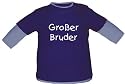 Baby / Kinder Langarmshirt mit Druck Gro&szlig;er Bruder in 3 Farben und 7 Gr&ouml;&szlig;en