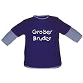 Baby / Kinder Langarmshirt mit Druck Gro�er Bruder in 3 Farben und 7 Gr��en