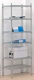 Trexus Shelving Unit Wire Adjustable 6 Tier Capacity 300kg each W610xD457xH1830mm Chrome