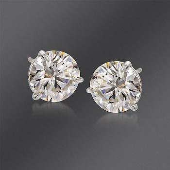 Kwiat 4.07 ct. t.w. Diamond Stud Earrings In Platinum