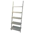 Mintra White Finish 5-Tier Ladder Book Shelf