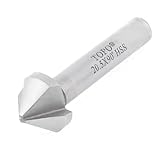 uxcell 面取りフライス 20.5mm切削直径 14mm切削長さ 90度角 フライスエンドミル