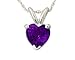 All-Natural Genuine 4 mm, Heart Shape Amethyst title=