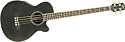 Bass Guitar Reviews Rogue AB-304 Acoustic-Electric Series II Bass Guitar, Trans Black