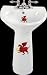 Children's Bathroom White Vitreous China, Fire Dragon Child-size Pedestal Sink White