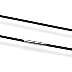 Goldmaid Unisex-Halskette 925 Sterlingsilber Kautschuk 45 cm Ke 3324S