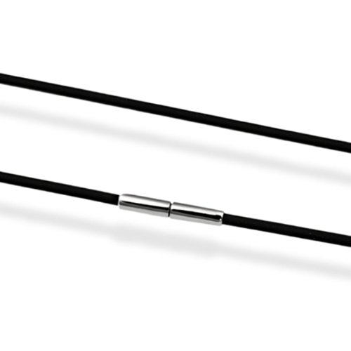 Goldmaid Unisex-Halskette 925 Sterlingsilber Kautschuk 45 cm Ke 3324S Preisvergleich