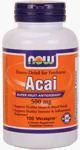NOW ORGANIC ACAI 500 MG - VCAPS