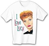  : I Love Lucy RETRO LUCY Adult White T-shirt Tee Shirt