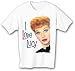 Search : I Love Lucy RETRO LUCY Adult White T-shirt Tee Shirt