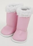 FRILLY LILY DOLLS PINK WINTER BOOTS MEDIUM SIZE 7.2CM X 3.3 CM