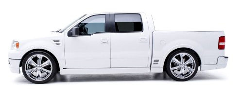 3dCarbon 2004-2005 F-150 - 8 PIECE LARIAT KIT - Fits Lariat Models (Flares) Only Front Air Dam, R/L 3 PC. Side Skirts, Rear Lower Skirt -- painted: Aspen Green Effect Clearcoat - P5