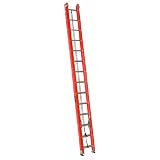 Buy Louisville Ladder FE3228-E03 Fiberglass Extension Ladder with Cable Hook and... by Louisville Ladder