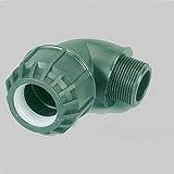 Bevo 0706740 EAN PE-Rohr-Verbindung Winkel 90&deg; 1 1/4"" x 40 mm AG aus Kunststoff