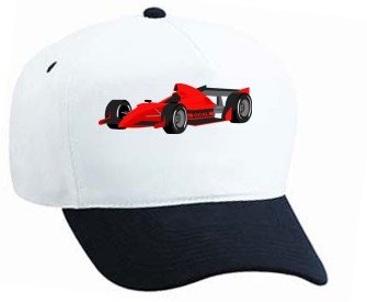 Formula One Car White Cap
