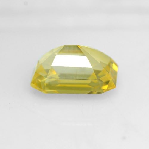 Starjewelryco 5.76 Cts Natural Certified Unheated Gold Yellow Sapphire Emerald Cut Sri Lanka