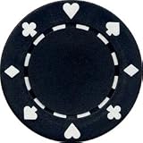 25 Suits Poker Chips - Black