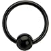 14 Gauge Black Acrylic Ball Captive Ring