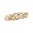 14K Tri-Color Gold Hand-Woven Wedding Band For Men and Women - Size 5